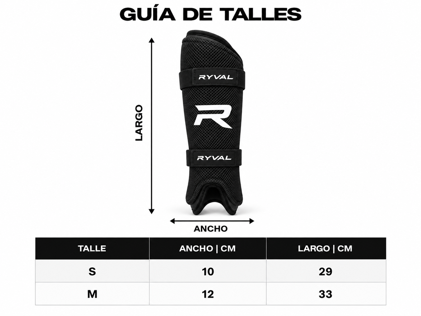 Canilleras de Hockey Negras Con Tiras - Imagen 2