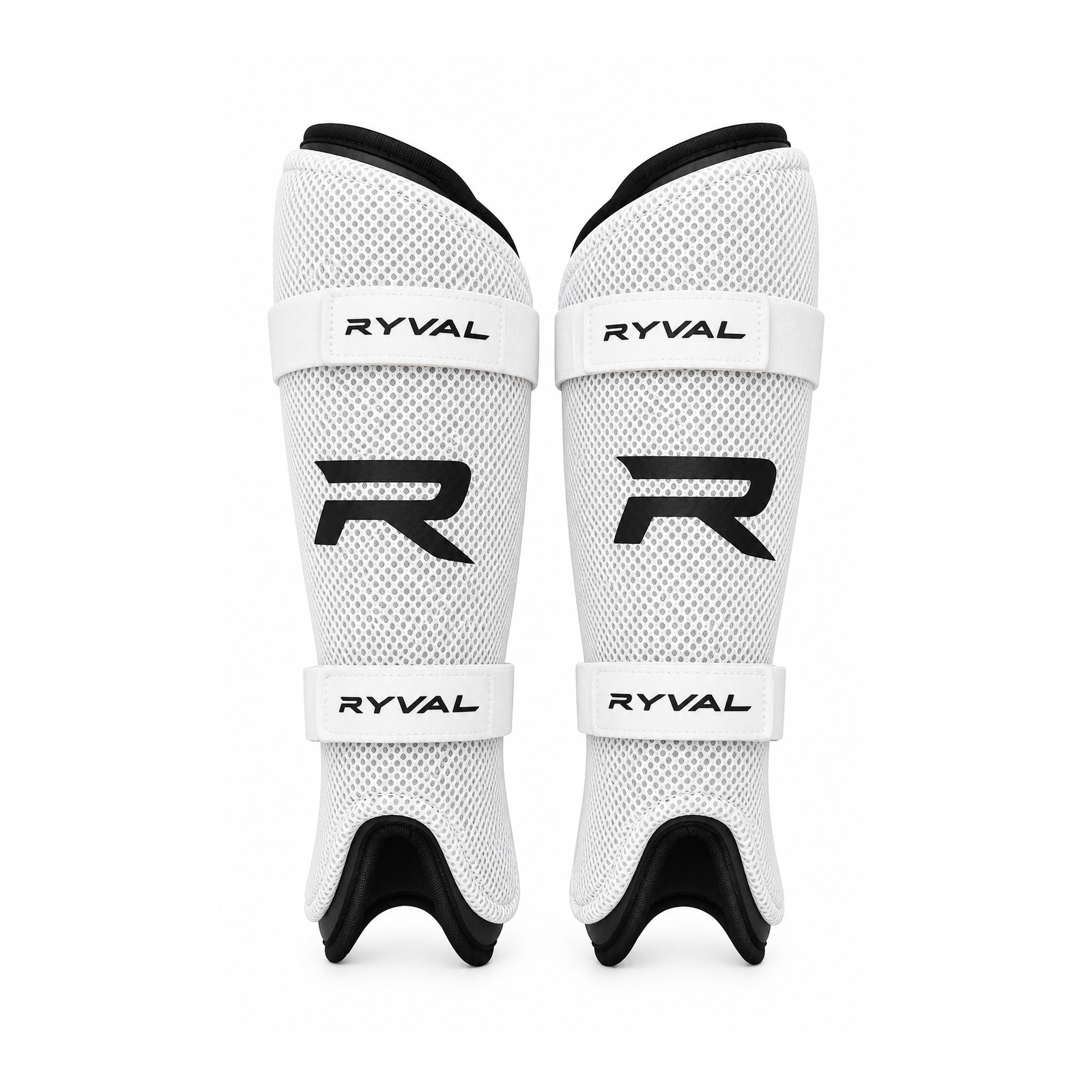 Canilleras de Hockey Blancas Con Tiras